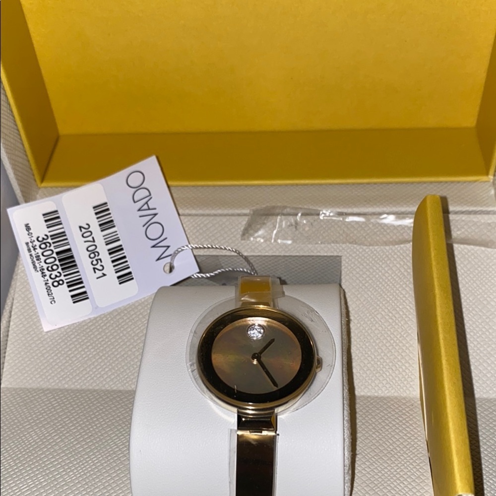 Movado Silver and Gold Tone Watch new - Picture 3 of 8